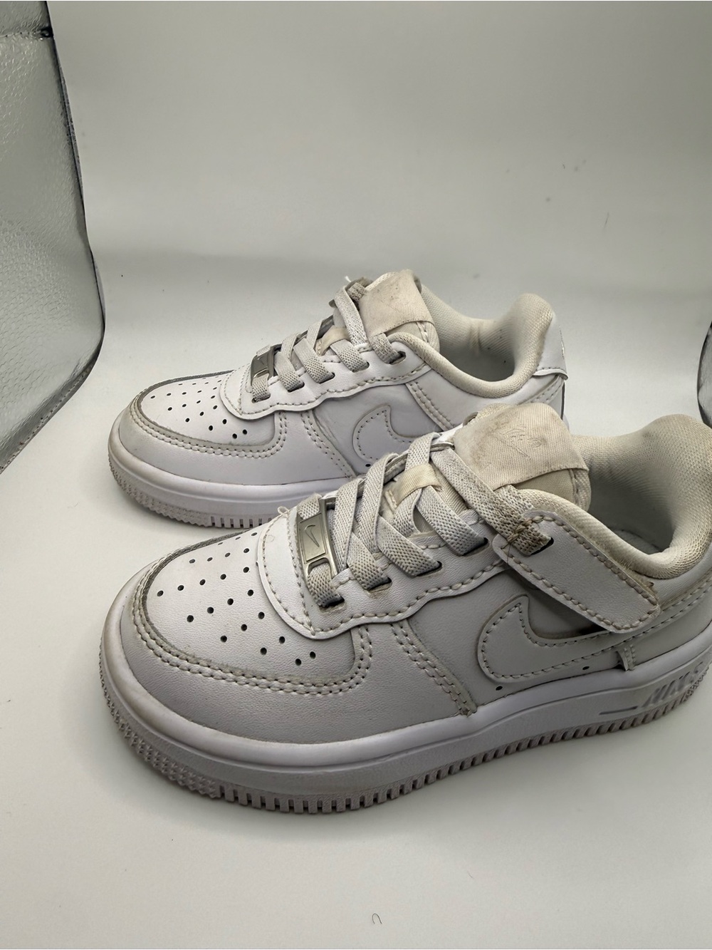 Nike AF1 Kids 8c Sneakers with Hook-and-Loop Strap